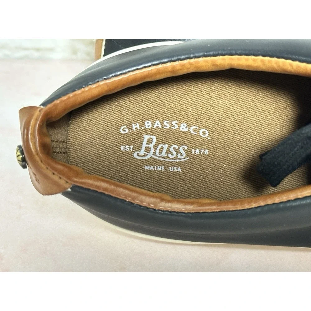 G.H. Bass & Co. Men's Boy's Black‎ Preppy Sneakers Size 8M